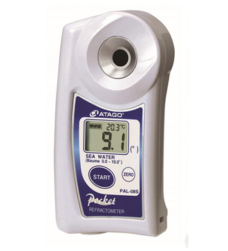 ATAGO(愛拓)便攜式數(shù)顯海水折射計/鹽水濃度計PAL-08S 海水濃度計(波美度)
