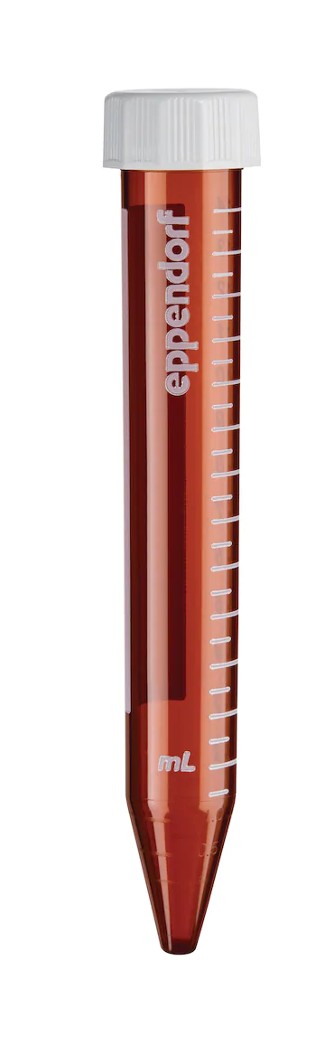 艾本德Eppendorf Conical Tubes, 15 mL, 無菌、無熱原, 無RNase和DNase, 無DNA, 琥珀色（光保護(hù)）, 200 個(gè) (4 包 × 50 個(gè))貨號(hào) 003012
