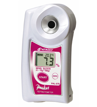 ATAGO(愛拓)便攜式數(shù)顯折射儀 PAL-57S 硫酸鎳濃度計